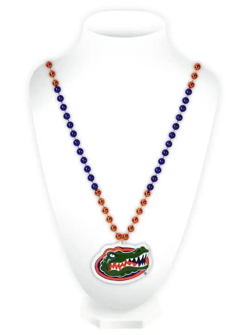 Florida Gators Beads With Medallion Mardi Gras Style - ToylandEU™