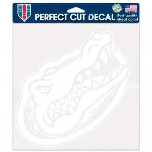 Florida Gators Perfect Cut Die Cut Vinyl 8x8 White Decal - ToylandEU