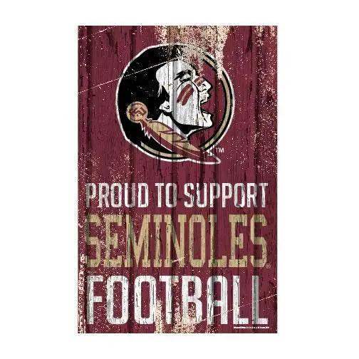Florida State Seminoles 11x17 Wood Sign Proud to Support - ToylandEU