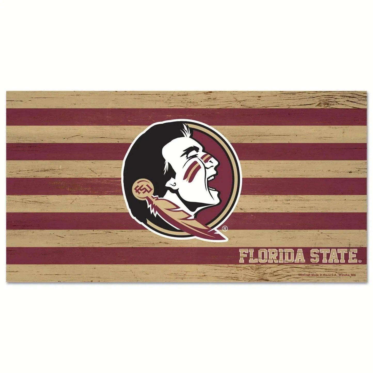 Florida State Seminoles Wooden Sign 9x17 Flag Wall Decor - ToylandEU™