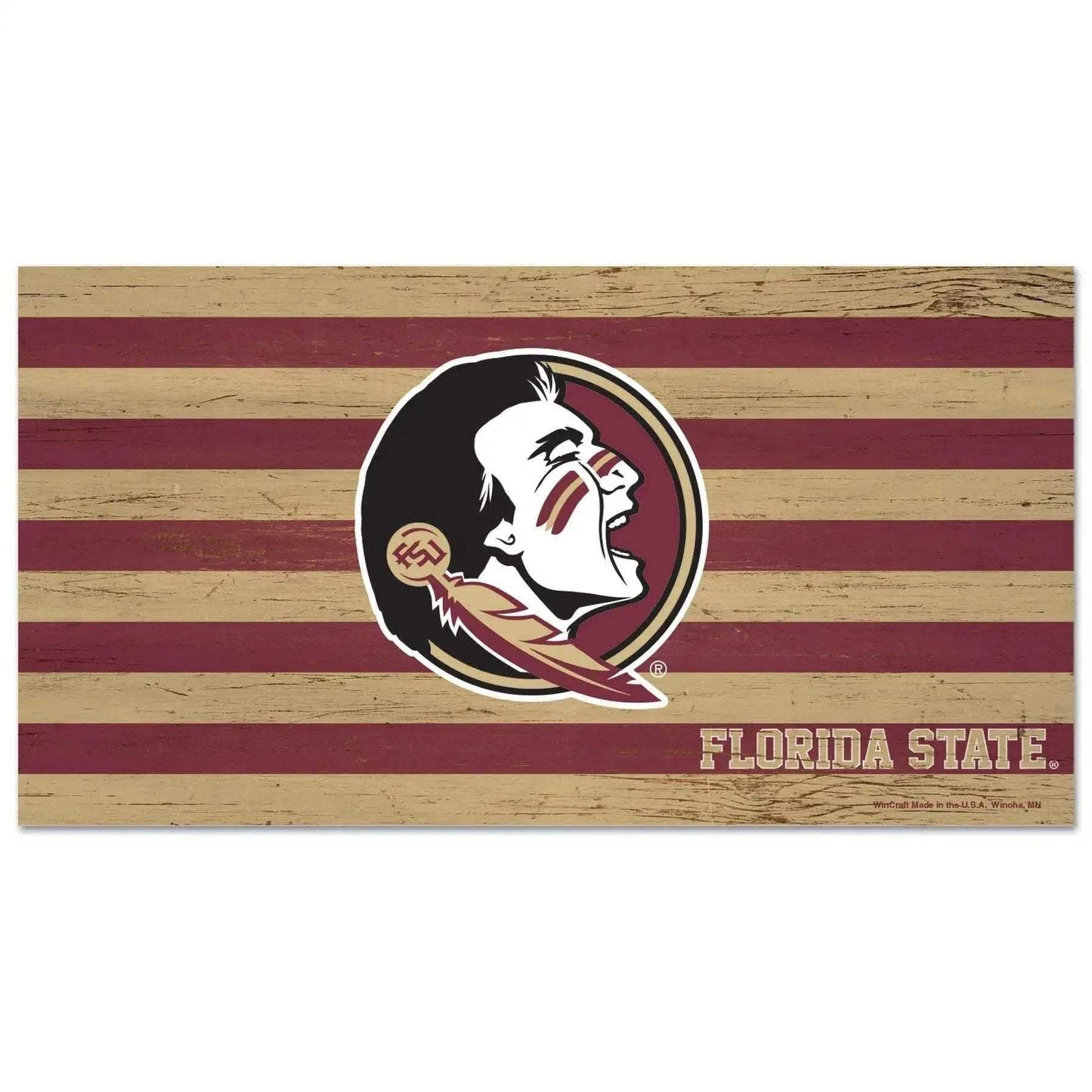 Florida State Seminoles Wooden Sign 9x17 Flag Wall Decor - ToylandEU™