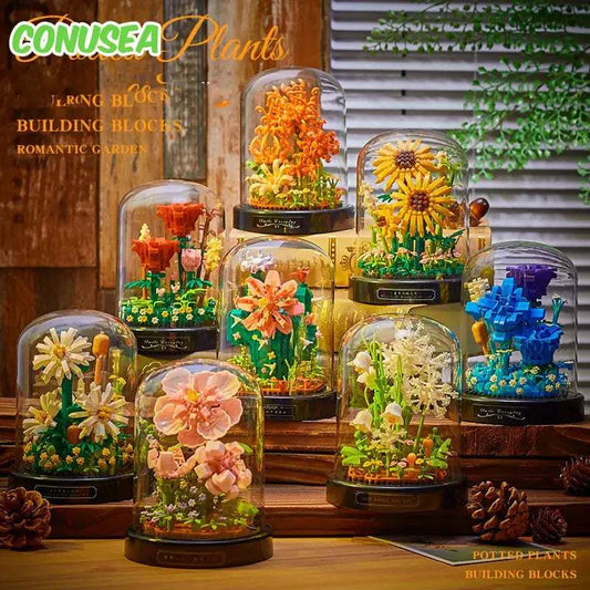 Flower Building Blocks Micro Mini Bricks Creative - ToylandEU™