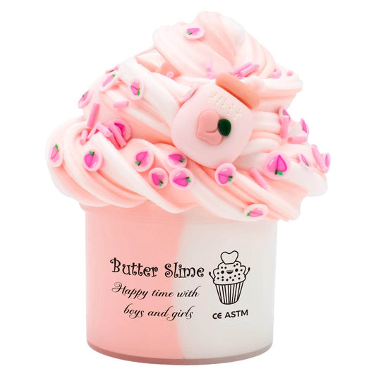 Fluffy Butter Slime Two Tone For Party Favors And Gifts - ToylandEU