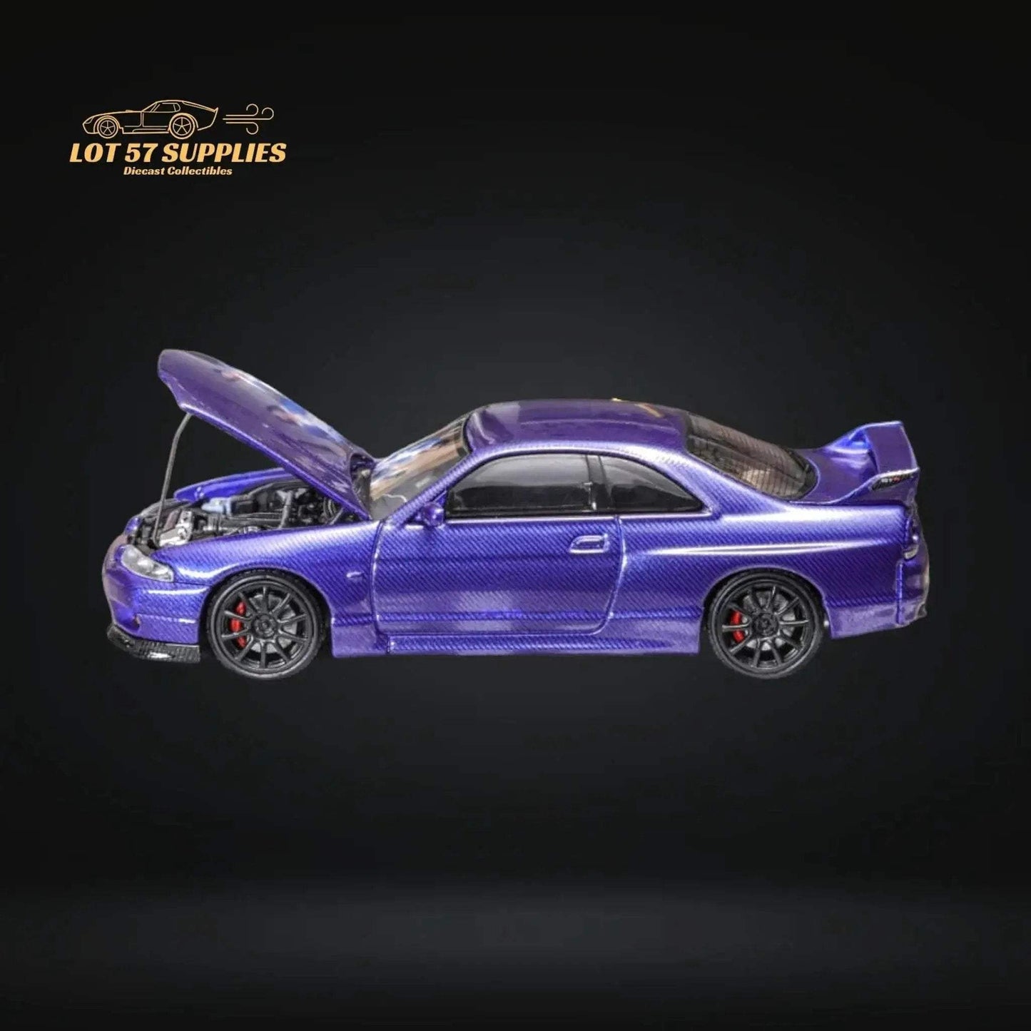 Focal Horizon Skyline GT-R R33 GT-R 4th Gen BCNR33 Full Carbon Purple 1:64 - ToylandEU