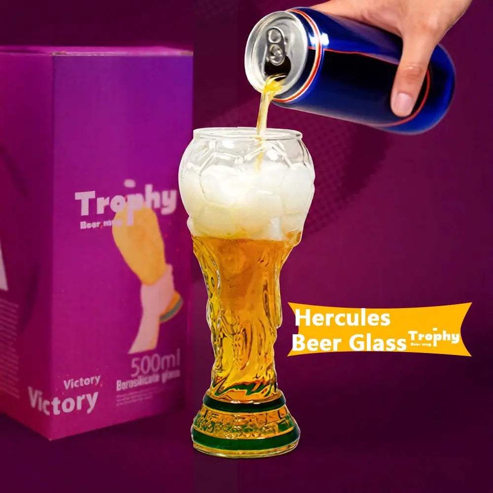 Football Trophy Beer Glass World Cup Gift - ToylandEU™