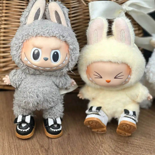 For 10cm Cotton Doll Princess Leather Shoes BJD Accessories 3.8cm Color Matching Shoes for 15-17cm Labubu Outfit - ToylandEU
