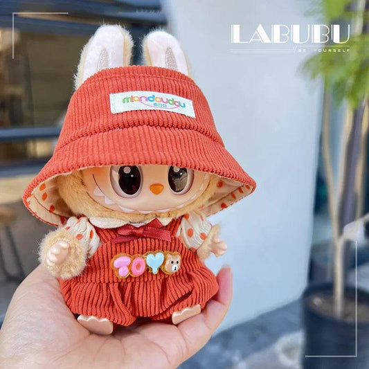 For 17cm Cute Mini Labubu Clothes Kawaii Cartoon Outfit - ToylandEU