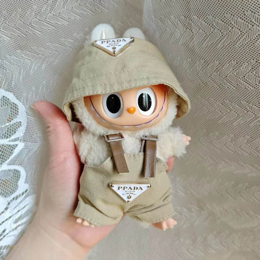 For 17cm Labubus Mini Doll Outfit With Hat Bag Shoes - ToylandEU