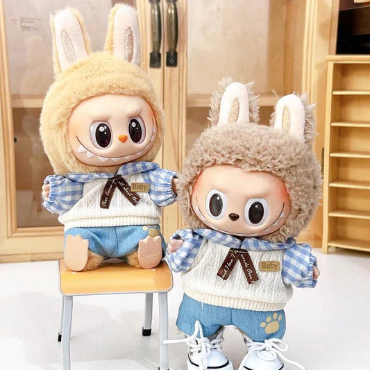 For 17cm Mini Labubu Doll Clothes Outfit Accessories Kpop - ToylandEU