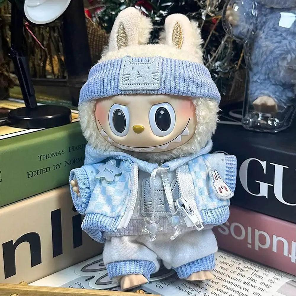 For Labubu 17cm Doll Outfit Accessories Sporty Zip-up - ToylandEU™