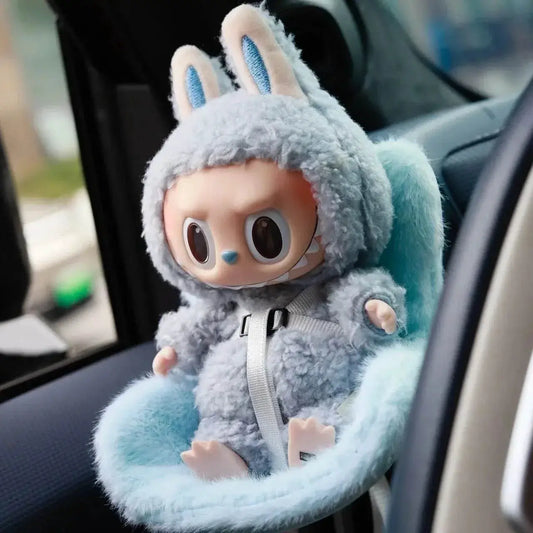 For Labubu Car Doll Safety Seat Kawaii Ob11 Plush Accessory - ToylandEU