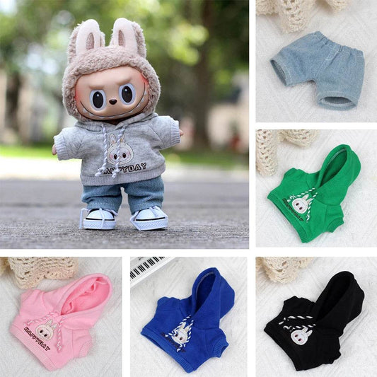 For Labubu Clothes Outfit Accessories Mini Doll Hoodie Set - ToylandEU