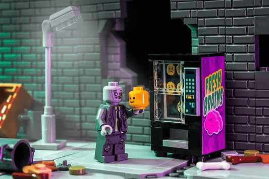 Fresh Brains Zombie Vending Machine w/ Zombie Minifig - ToylandEU™