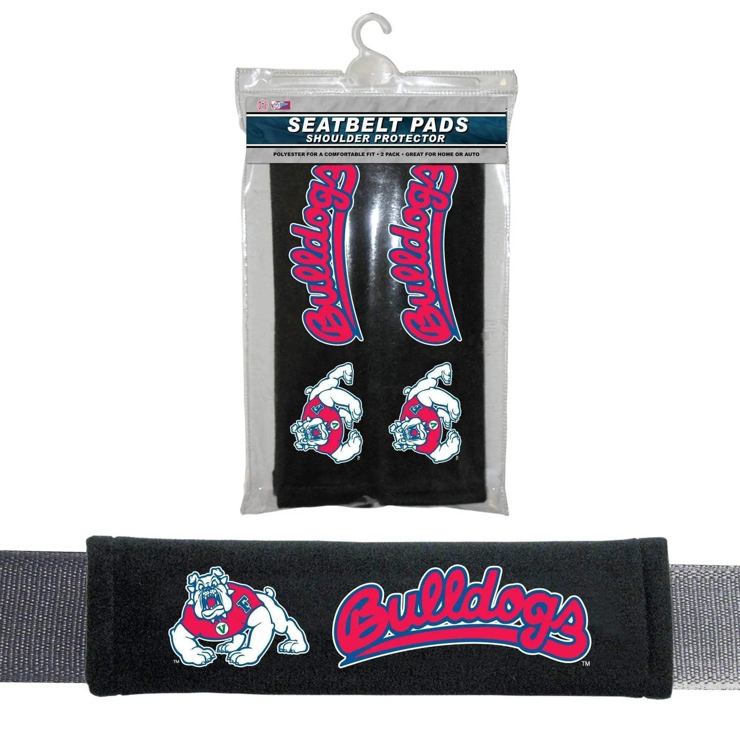 Fresno State Bulldogs Seat Belt Pads For Cars And SUVs - ToylandEU™