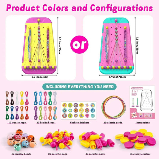 Friendship Bracelet Making Kit CE Certified For Girls - ToylandEU™