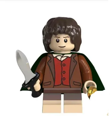 Custom Frodo Baggins Figure, Lord of the Rings, ABS Plastic, Standard Figure Scale - ToylandEU