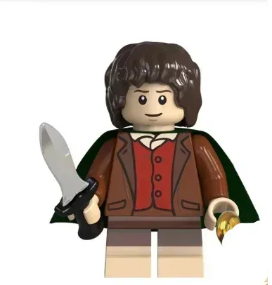 Custom Frodo Baggins Figure, Lord of the Rings, ABS Plastic, Standard Figure Scale - ToylandEU