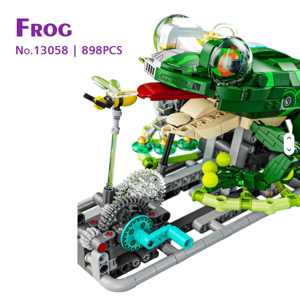Frog Building Blocks Set 698 Pieces Educational STEM Toy
