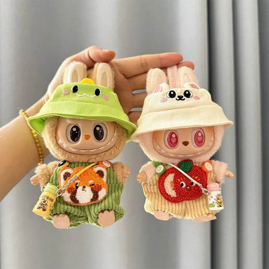 Fruit & Animal Overalls with Open Cap Set for 17cm Labubu - ToylandEU