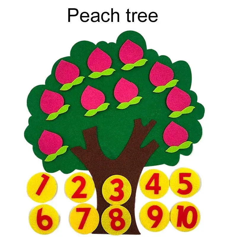 Fruit Tree Felt Puzzle Toy For Developing Early Learning - ToylandEU