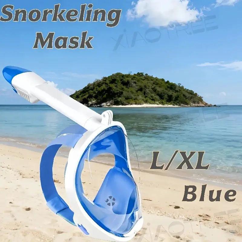 Full Face Snorkeling Mask Anti Fog All Ages Safe Fit - ToylandEU™