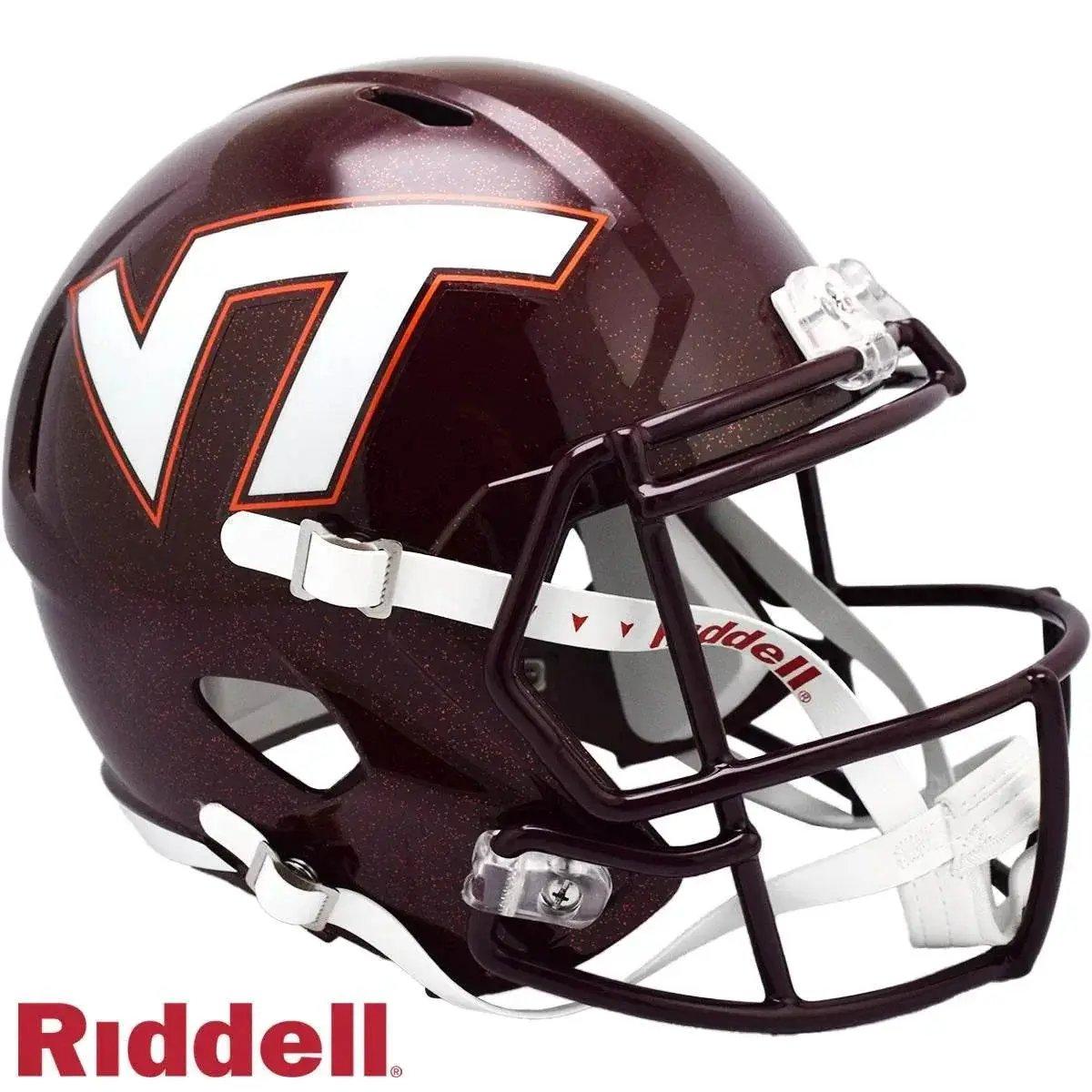 Virginia Tech Hokies Riddell Replica Full Size Helmet Maroon - ToylandEU™