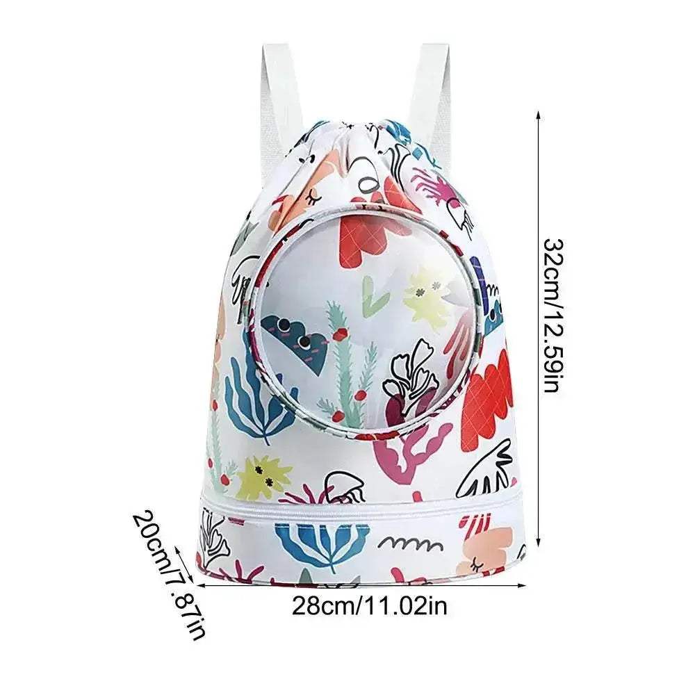 Fun Cartoon Kids Swim Backpack with Wet/Dry Storage & Shoe Pocket - ToylandEU™