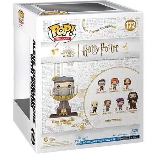 Funko Pop! Deluxe #172 Harry Potter and the Prisoner of Azkaban - Dumbledore with Podium Vinyl Figure - ToyShnip