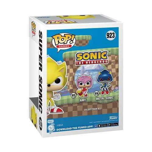 Funko Pop! Games 923 - Sonic the Hedgehog - Super Sonic Vinyl Figure - AAA Anime Exclusive - ToyShnip