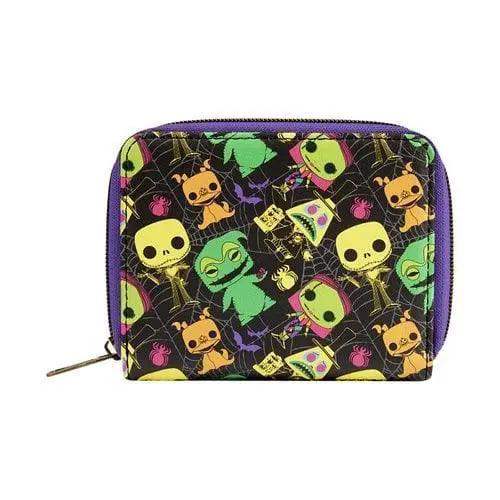 Nightmare Before Christmas Zip Wallet Black Light - ToylandEU™