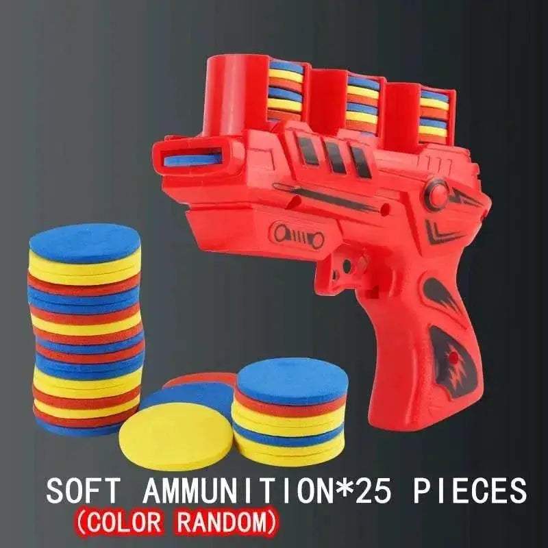 Funny Kids Soft Catapult Flying Saucer Gun Toy for Fun - ToylandEU™