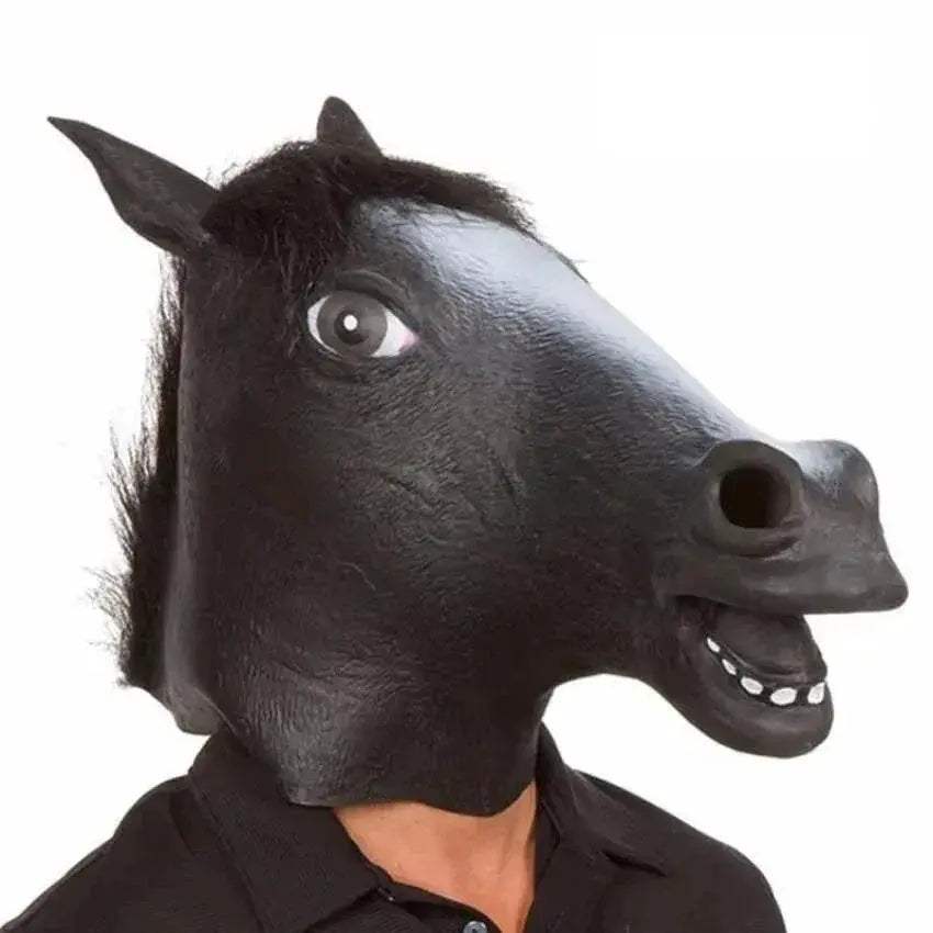 Funny Mask Horse Head Latex For Adult Halloween Parties - ToylandEU