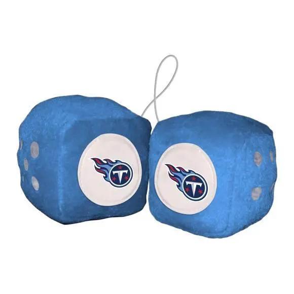 Tennessee Titans Fuzzy Dice Plush Car Accessory With Logo - ToylandEU™