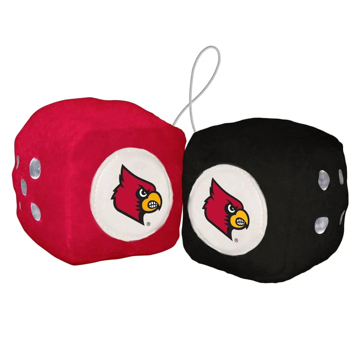Louisville Cardinals Fuzzy Dice Official College Team Decor - ToylandEU™
