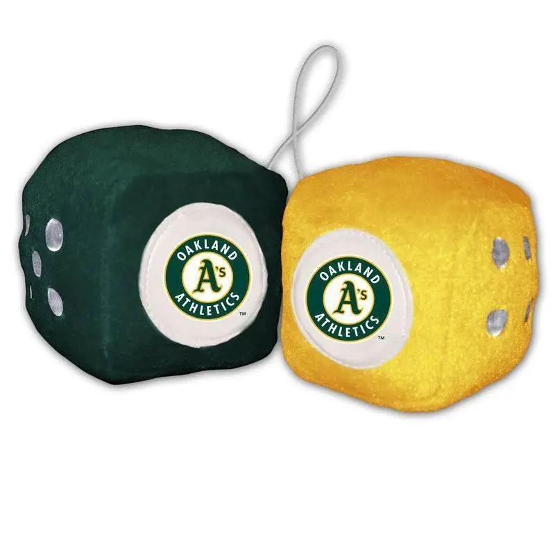 Oakland Athletics Fuzzy Dice Official Licensed MLB Decor - ToylandEU™