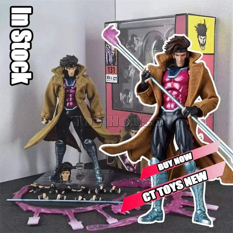 Gambit Mafex Articulated Poseable Action Figure Collectible - ToylandEU