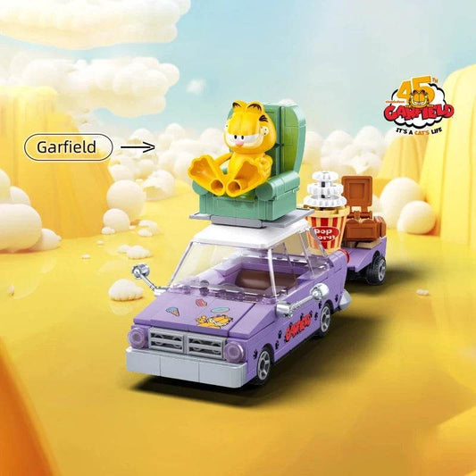 Garfield Car Building Blocks City Magic Cartoon Cat Figures - ToylandEU