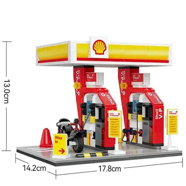Gas Station Lego Compatible Building Blocks 1309 Piece Set - ToylandEU