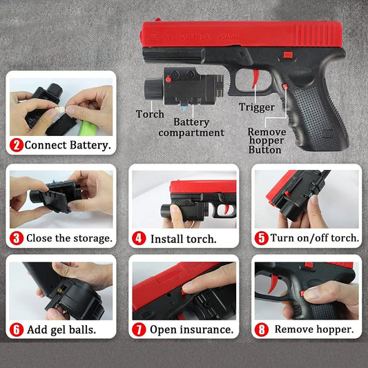 Gel Blaster Pistol | Automatic Shooting | Toylandeu™