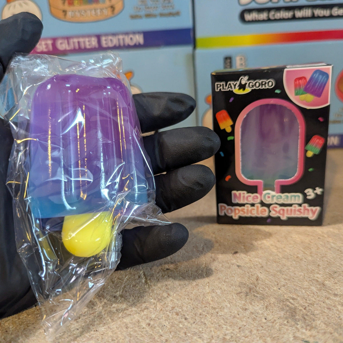Gelatin Squish Toy | Purple Blue Popsicle | Toylandeu™