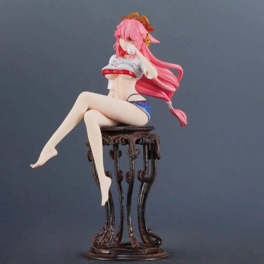 Genshin Impact Yae Miko Figure PVC Statue 24cm Premium - ToylandEU™