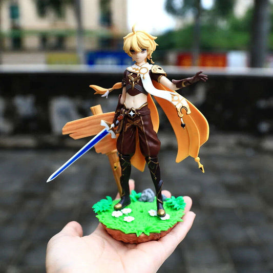 Genshin Impact Barbara Figure, Lumine, Xiangling Traveler Aether Venti