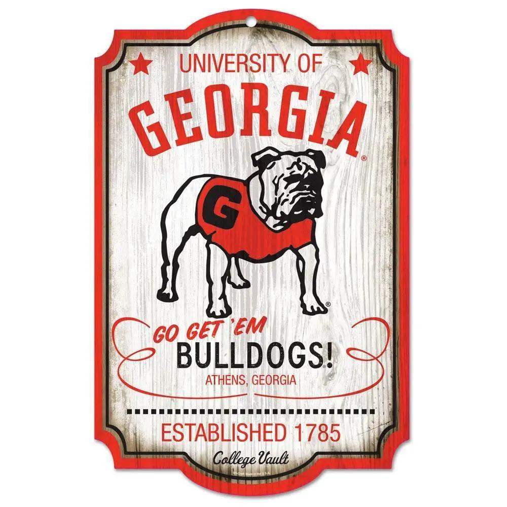 Georgia Bulldogs 11x17 Vault Style Wood Sign College - ToylandEU™
