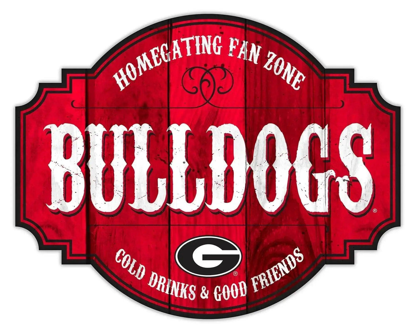 Georgia Bulldogs Wood Sign 12 Inch Homegating Tavern Decor - ToylandEU™