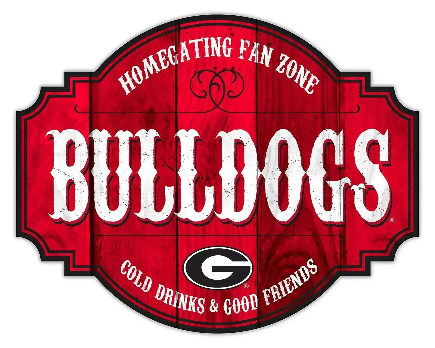 Georgia Bulldogs Wood Sign 12 Inch Homegating Tavern Decor - ToylandEU™