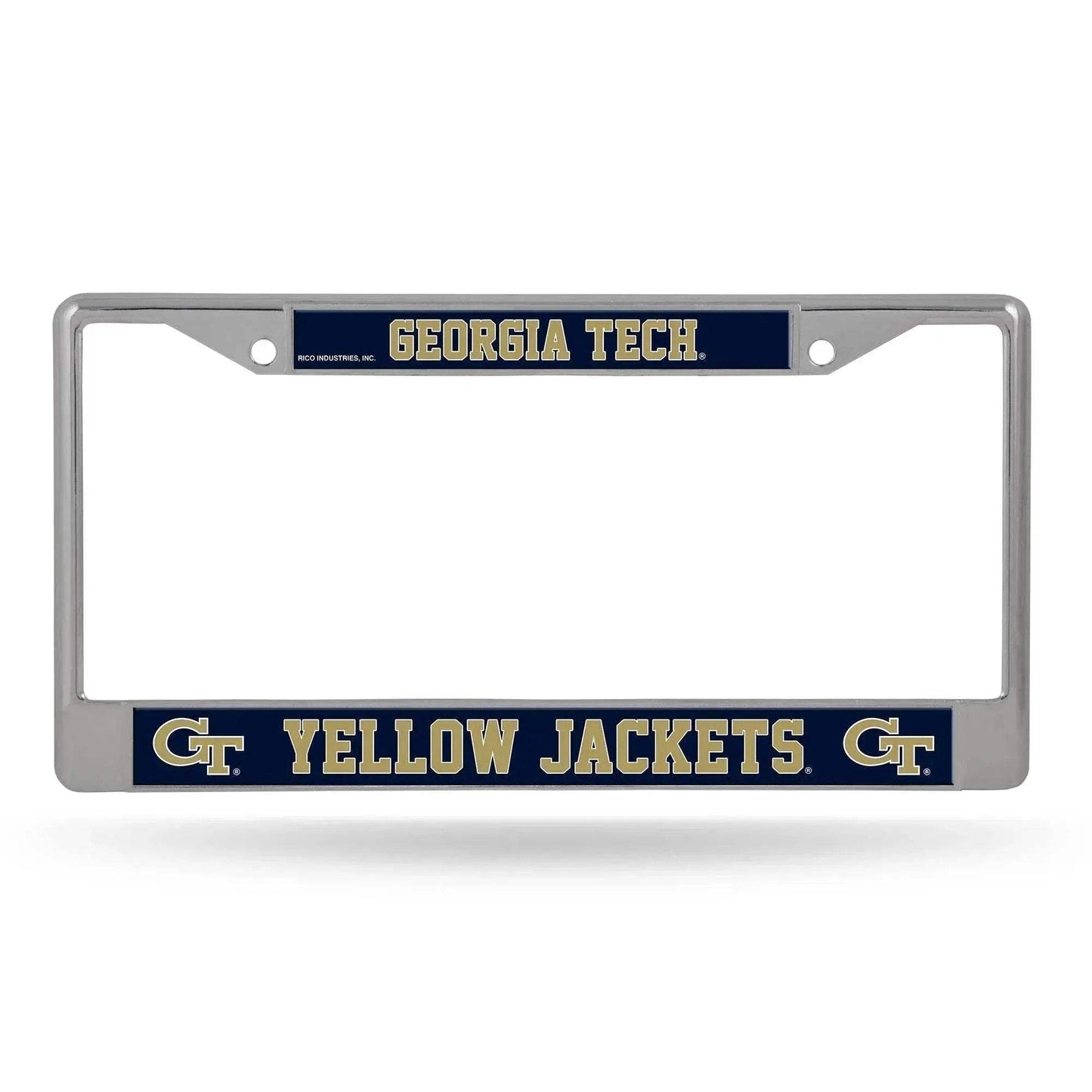 Georgia Tech Yellow Jackets License Plate Frame Chrome - ToylandEU™
