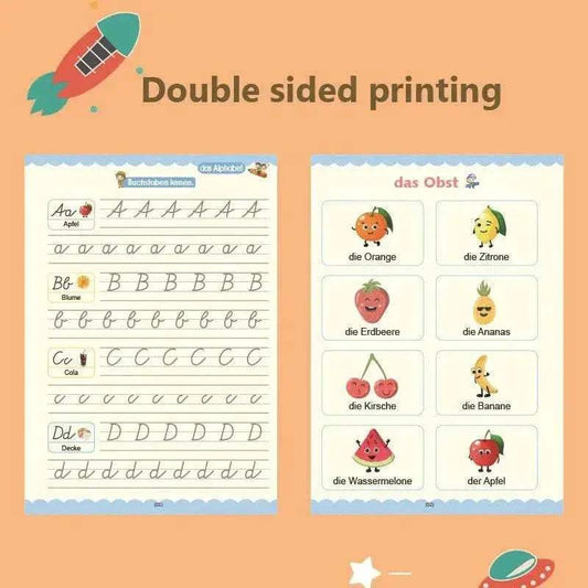 German Magic Books Reusable 3D Groove Magic Notebook For Children Montessori Ring Bound Practice - ToylandEU™