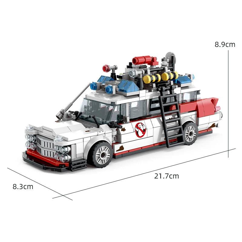 Ghostbusters ECTO-1 Building Blocks Kit | STEM Toy | LEGO Compatible | Gift