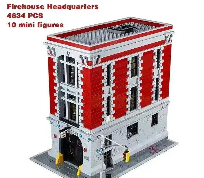 Ghostbusters Firehouse Headquarters MOC With Modular Floors - ToylandEU