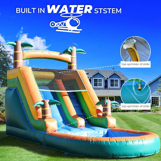 Giant 21ft Inflatable Water Slide Premium PVC Build - ToylandEU™